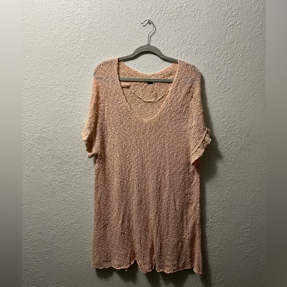 Free People texture swim cover up